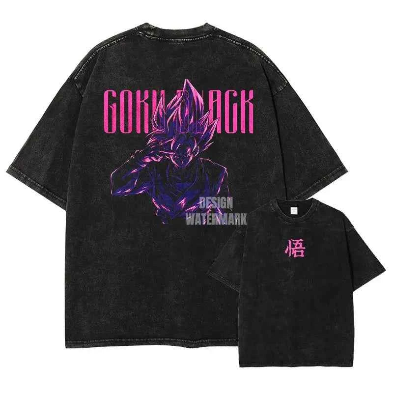 Dragon Ball Vegeta Washed Graphic Tee – Oversized Vintage