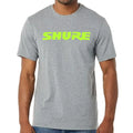 Shure — Vintage Microphone Brand Graphic Tee - Neon Districts