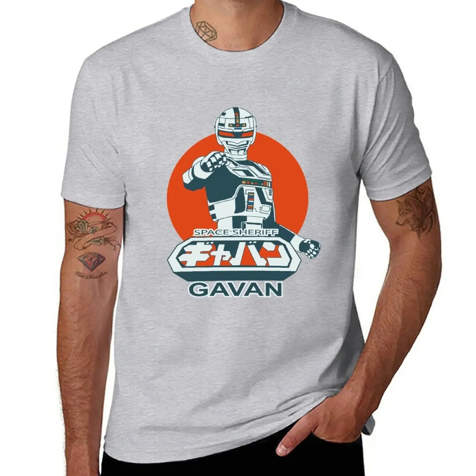 Space Sheriff Gavan — Vintage Tokusatsu Oversized Graphic Tee - Neon Districts