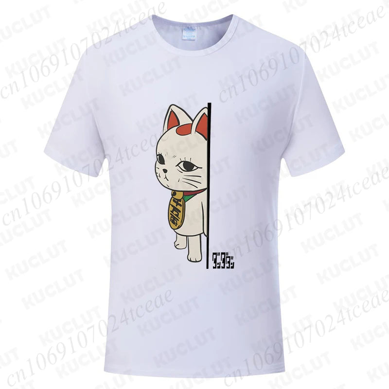 Dandadan Turbo Granny Cat Tee - Kawaii Anime Manga Shirt for Cat Lovers - Neon Districts