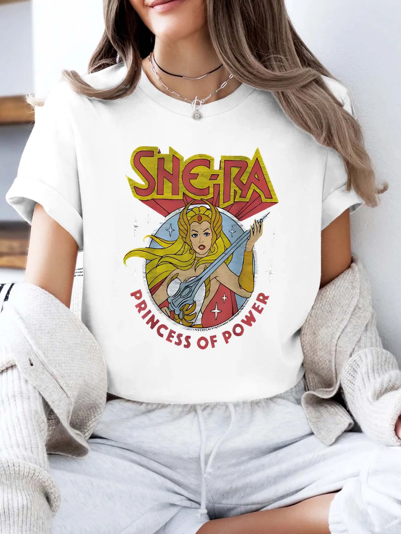 She-Ra Princess of Power — Oversized Graphic Fan Tee - Neon Districts