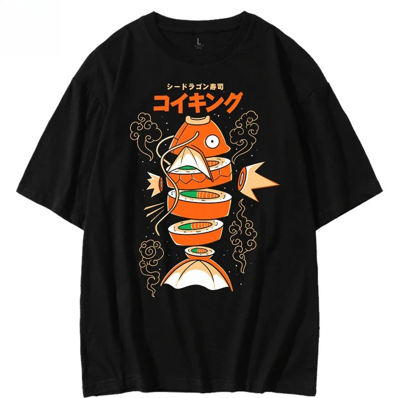Pokémon — Magikarp Sushi Sashimi Japanese Style Tee - Neon Districts