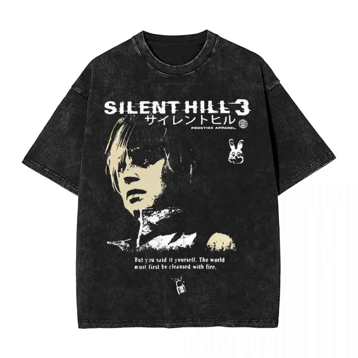 Silent Hill Heaven's Night Washed Tee – Horror Streetwear