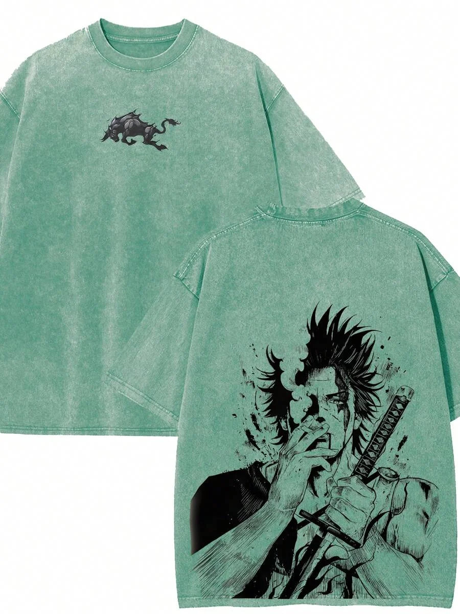 Black Clover Yami Sukehiro Graphic Tee – Washed Oversized