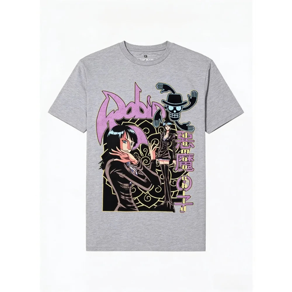 One Piece Nico Robin Tee for Parents & Kids - Essential for One Piece Fans - Neon Districts