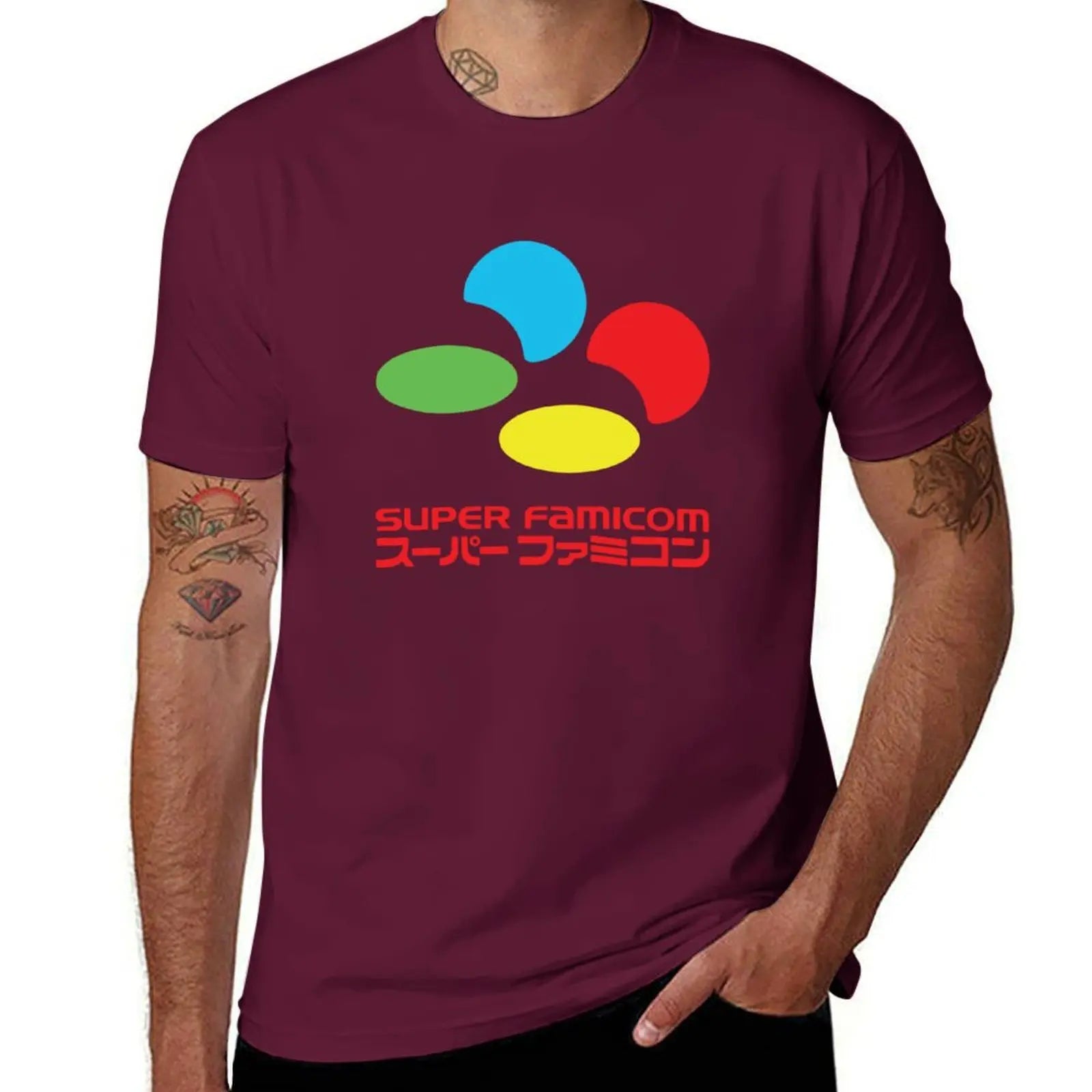 Super Famicom — Japanese Console Vintage Oversized Tee - Neon Districts