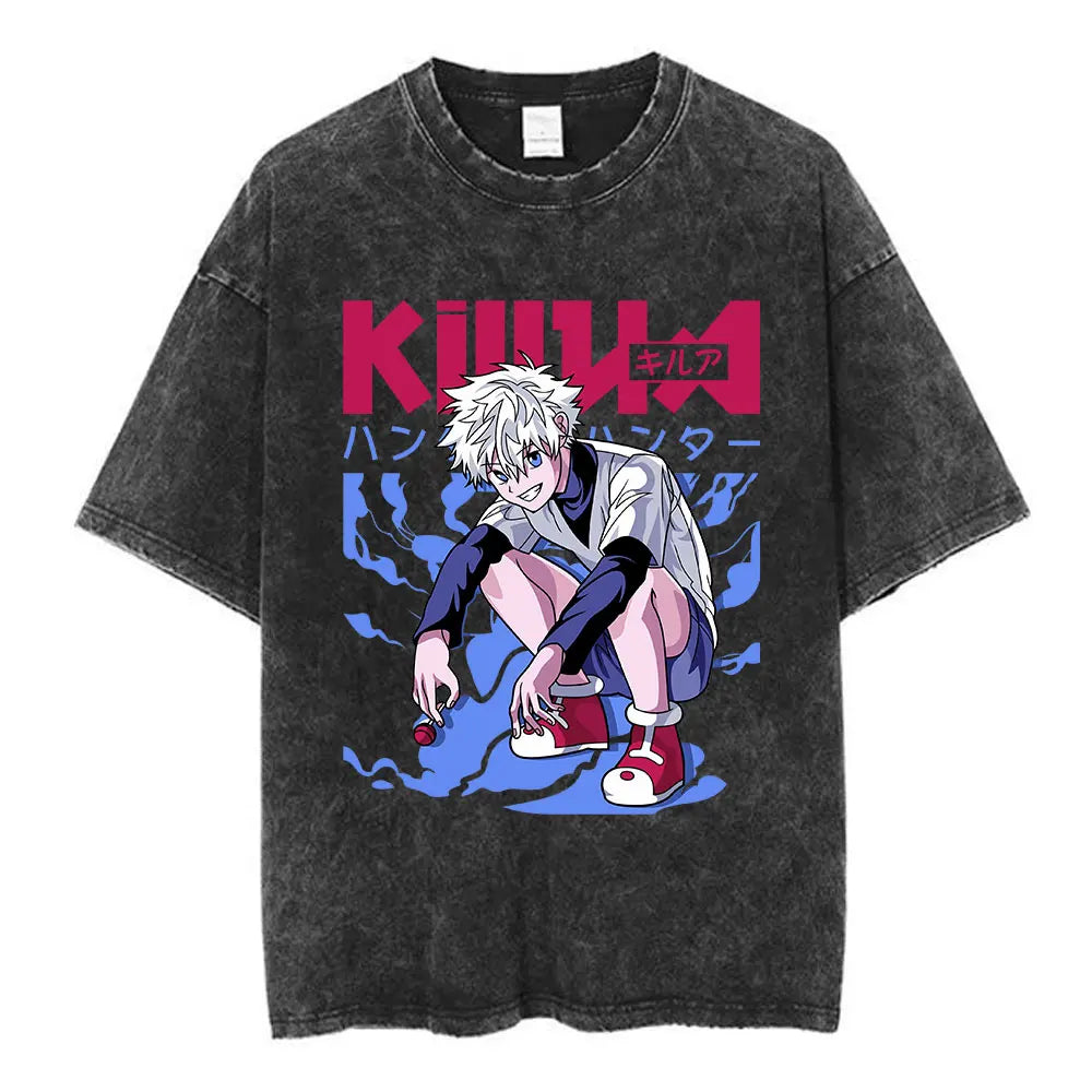 Hunter x Hunter Killua & Gon Vintage Tee – Cherry Blossom Print