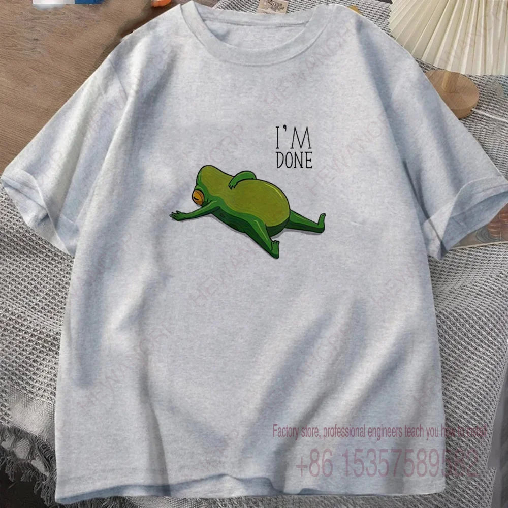 I'm Done — Frog Graphic Oversized Streetwear Tee - Neon Districts