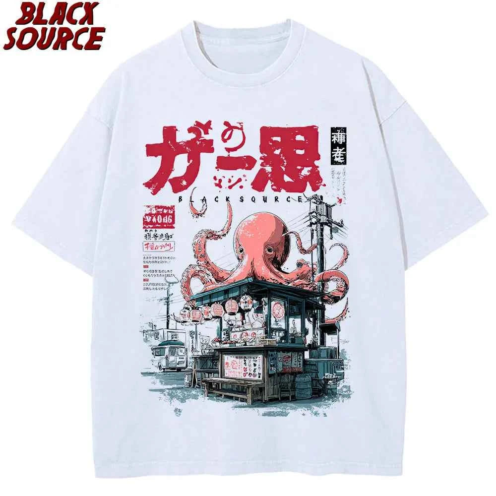 Japanese Takoyaki Street Food Oversized Tee