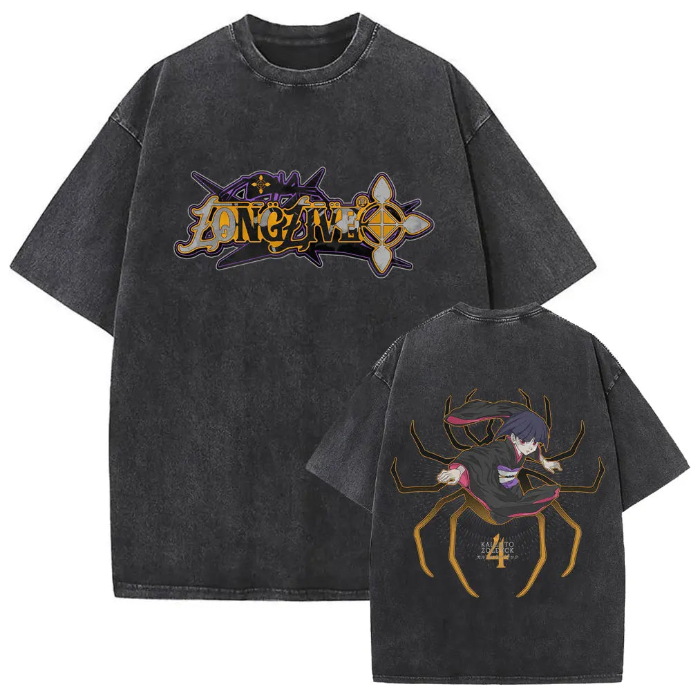 Hunter x Hunter Hisoka Washed Vintage Tee – Oversized Graphic