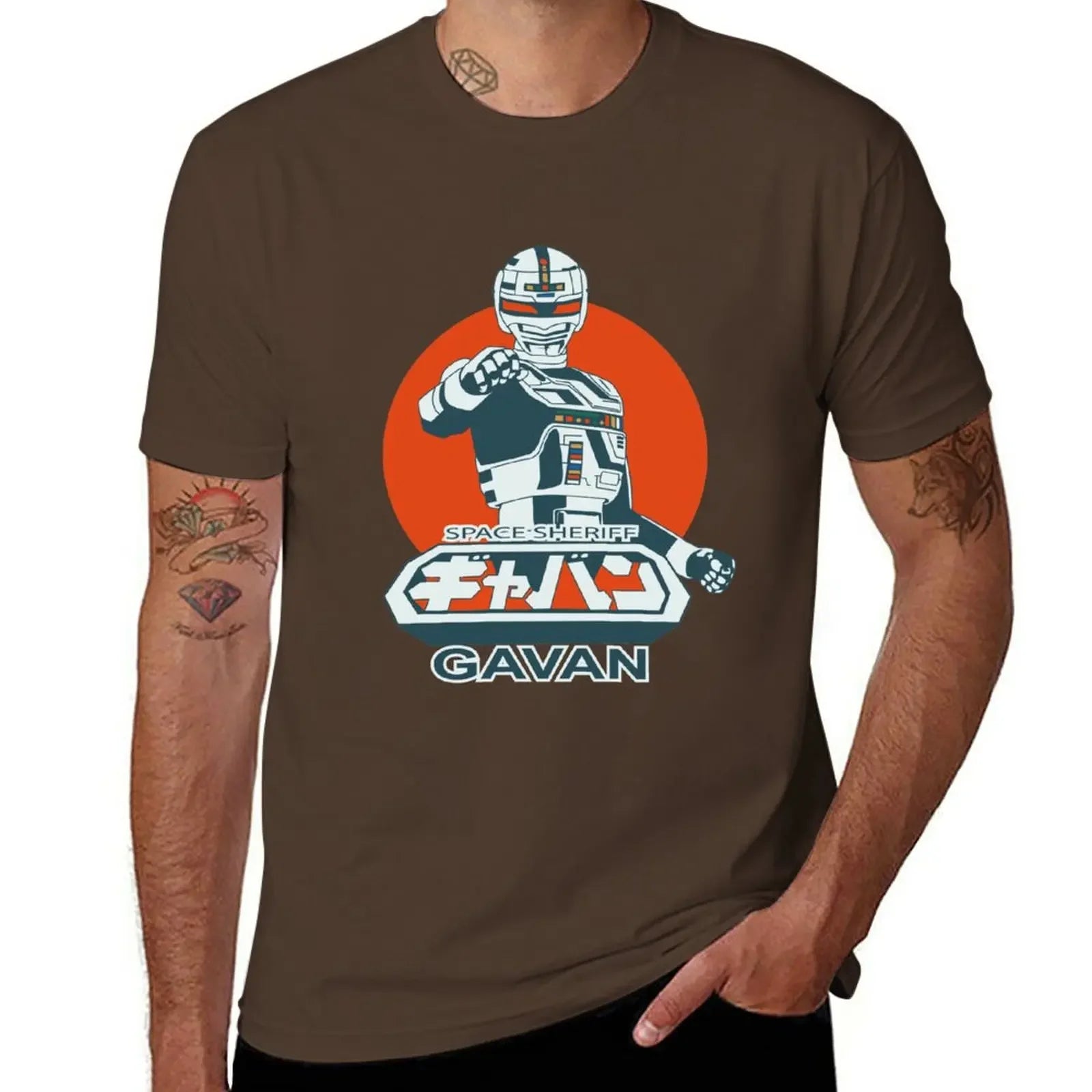 Space Sheriff Gavan — Vintage Tokusatsu Oversized Graphic Tee - Neon Districts