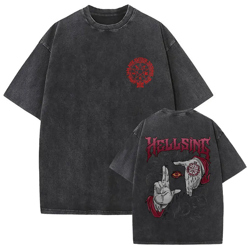 Hellsing Alucard Vintage Tee – Double-Sided 90s Oversized Shirt