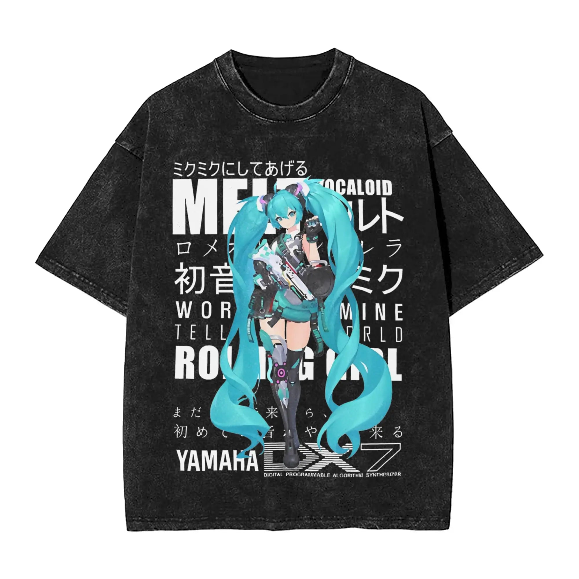 Hatsune Miku — Vocaloid Washed Oversized Tee