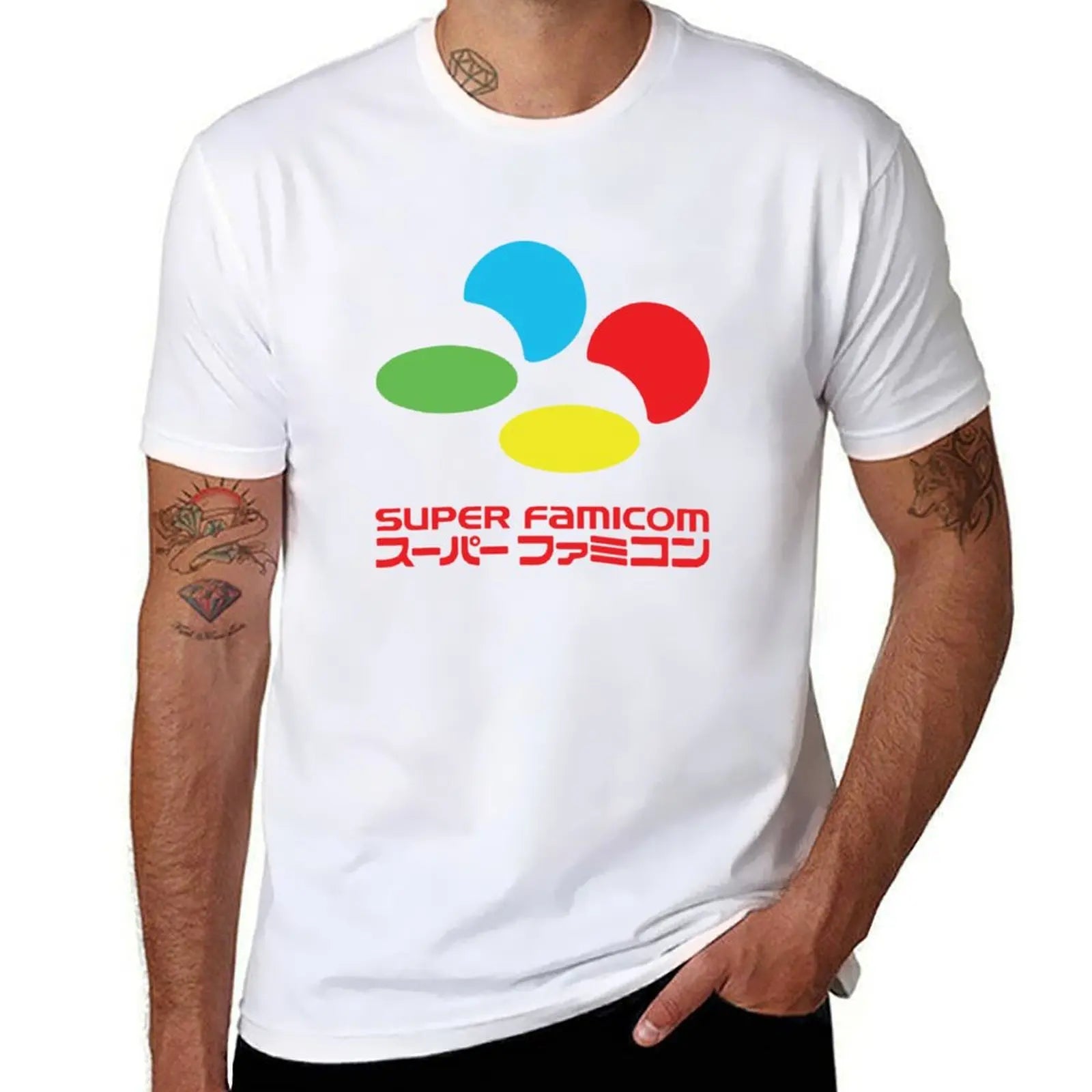 Super Famicom — Japanese Console Vintage Oversized Tee - Neon Districts