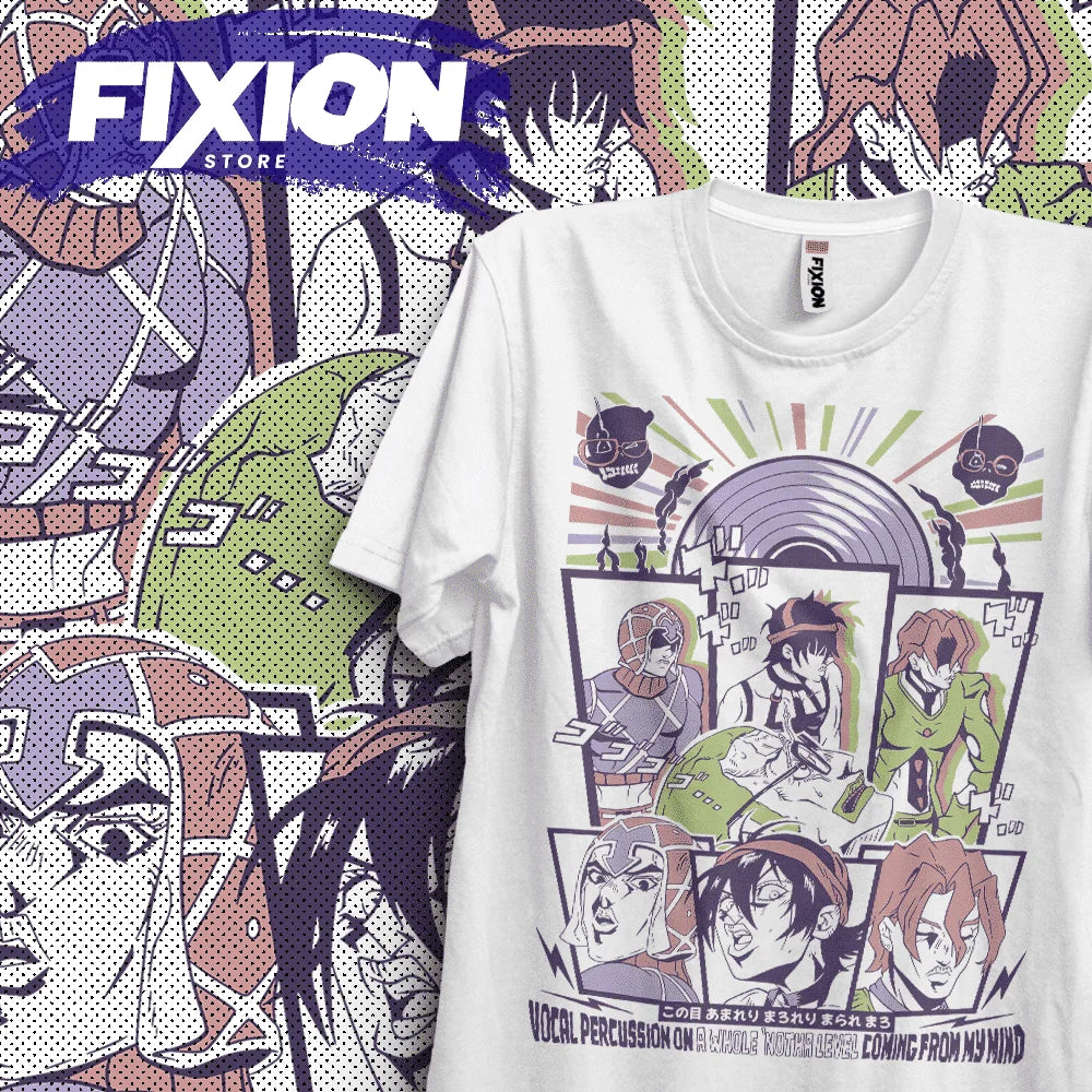 JoJo Dance Pose T-shirt - Bizarre Adventure Anime Manga Graphic Tee - Neon Districts