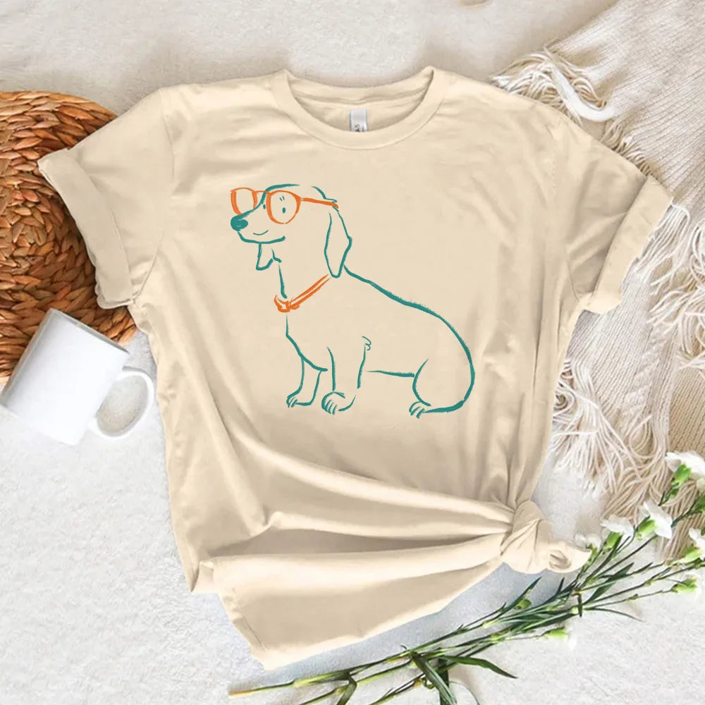 Dachshund Harajuku Graphic Tee - Neon Districts