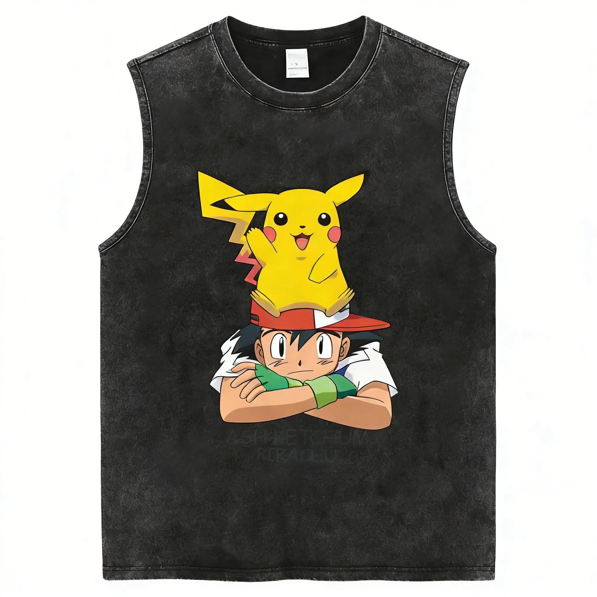 Pokémon — Y2K Washed Gym Tank Top - Neon Districts