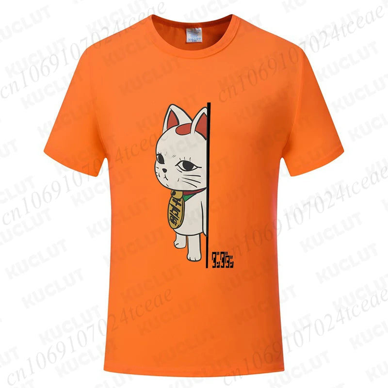 Dandadan Turbo Granny Cat Tee - Kawaii Anime Manga Shirt for Cat Lovers - Neon Districts