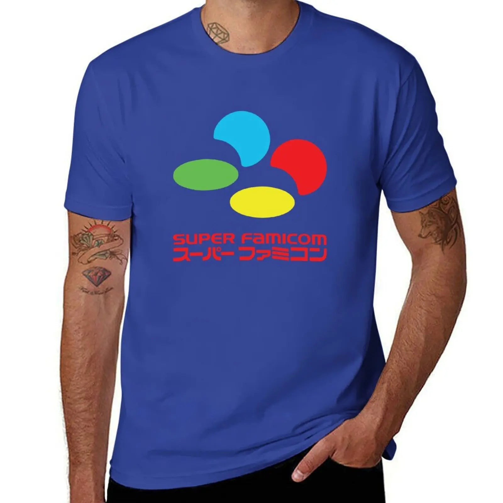 Super Famicom — Japanese Console Vintage Oversized Tee - Neon Districts