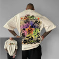 JoJo's Bizarre Adventure Harajuku Tee – Y2K Oversized Anime Shirt