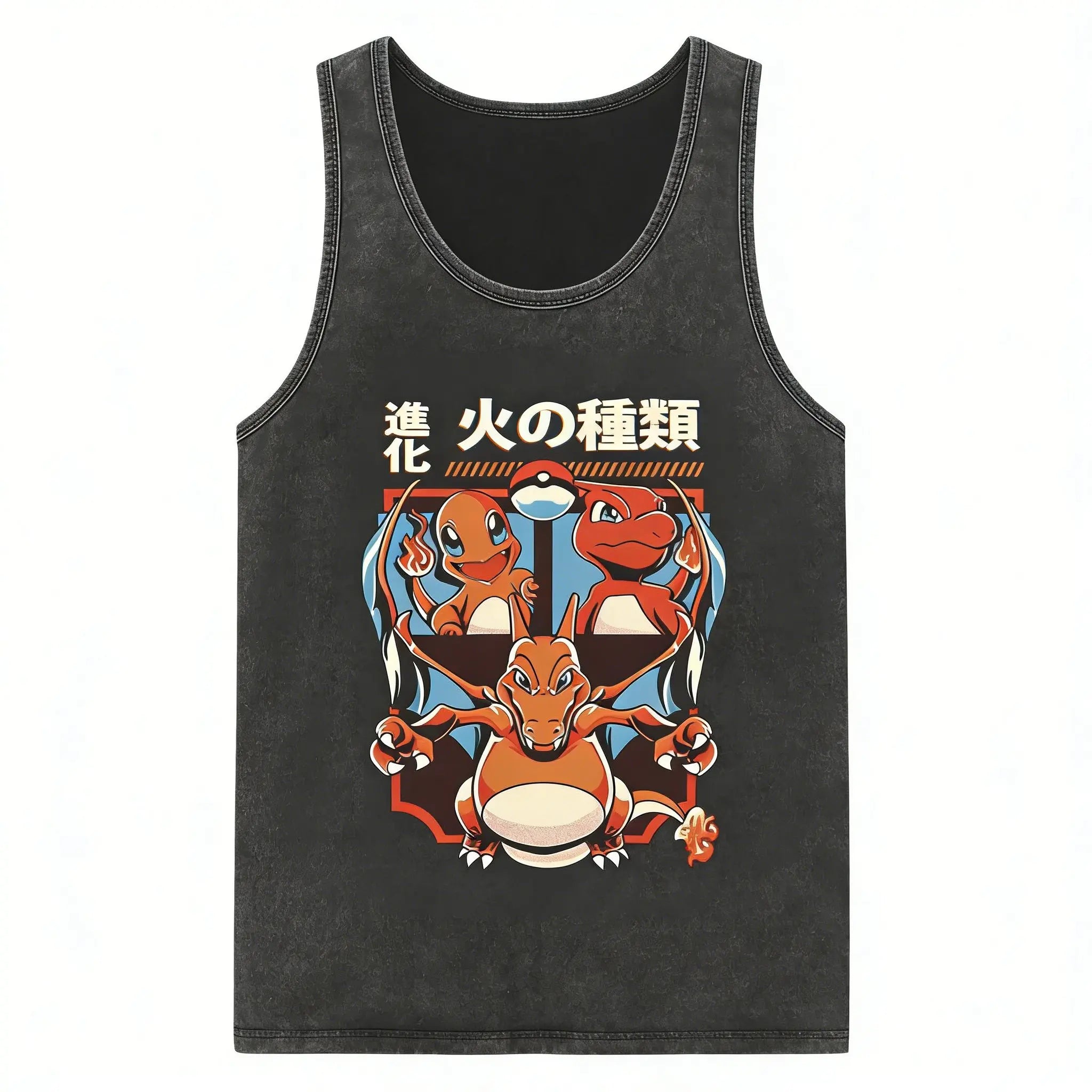Pokémon — Y2K Washed Gym Tank Top - Neon Districts