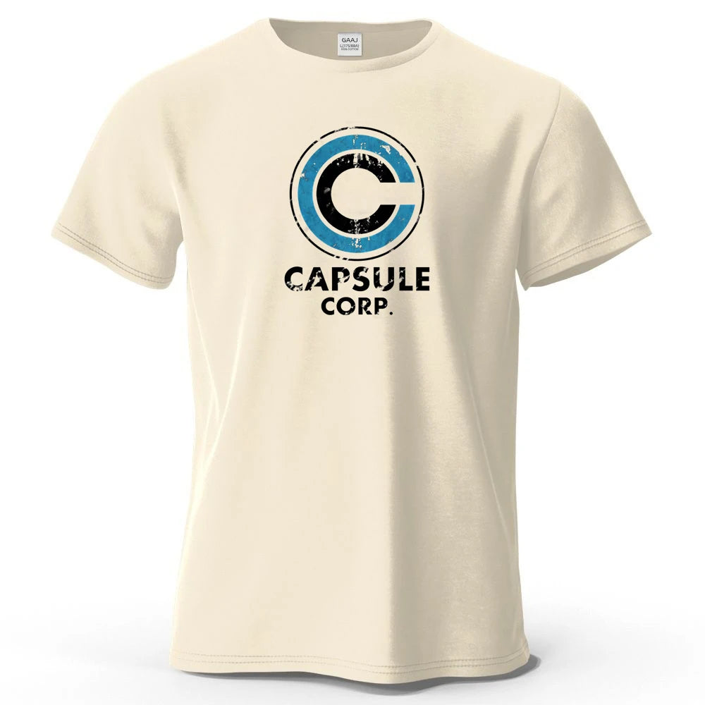 Dragon Ball — Capsule Corp Logo Streetwear Tee - Neon Districts