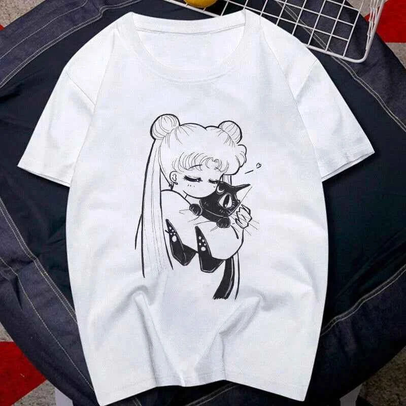 Sailor Moon Retro 90s Graphic Summer Tee