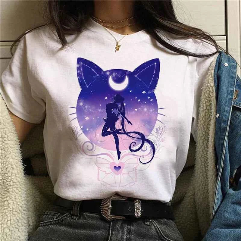 Sailor Moon Retro 90s Graphic Summer Tee