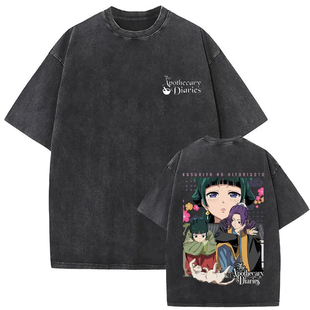 Apothecary Diaries Maomao Vintage Washed Tee – Manga Graphic