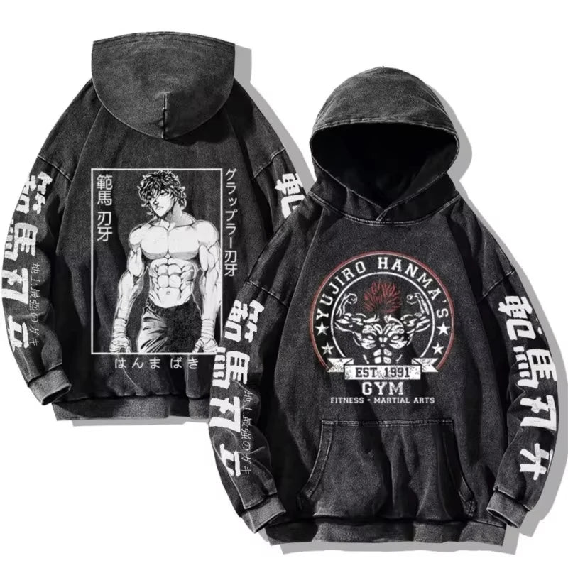 Baki Hanma Anime Hoodie - Neon Districts