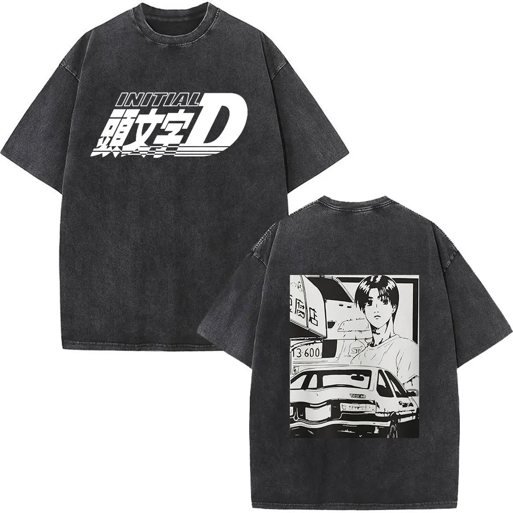 Initial D — AE86 Drift Washed Oversized Tee