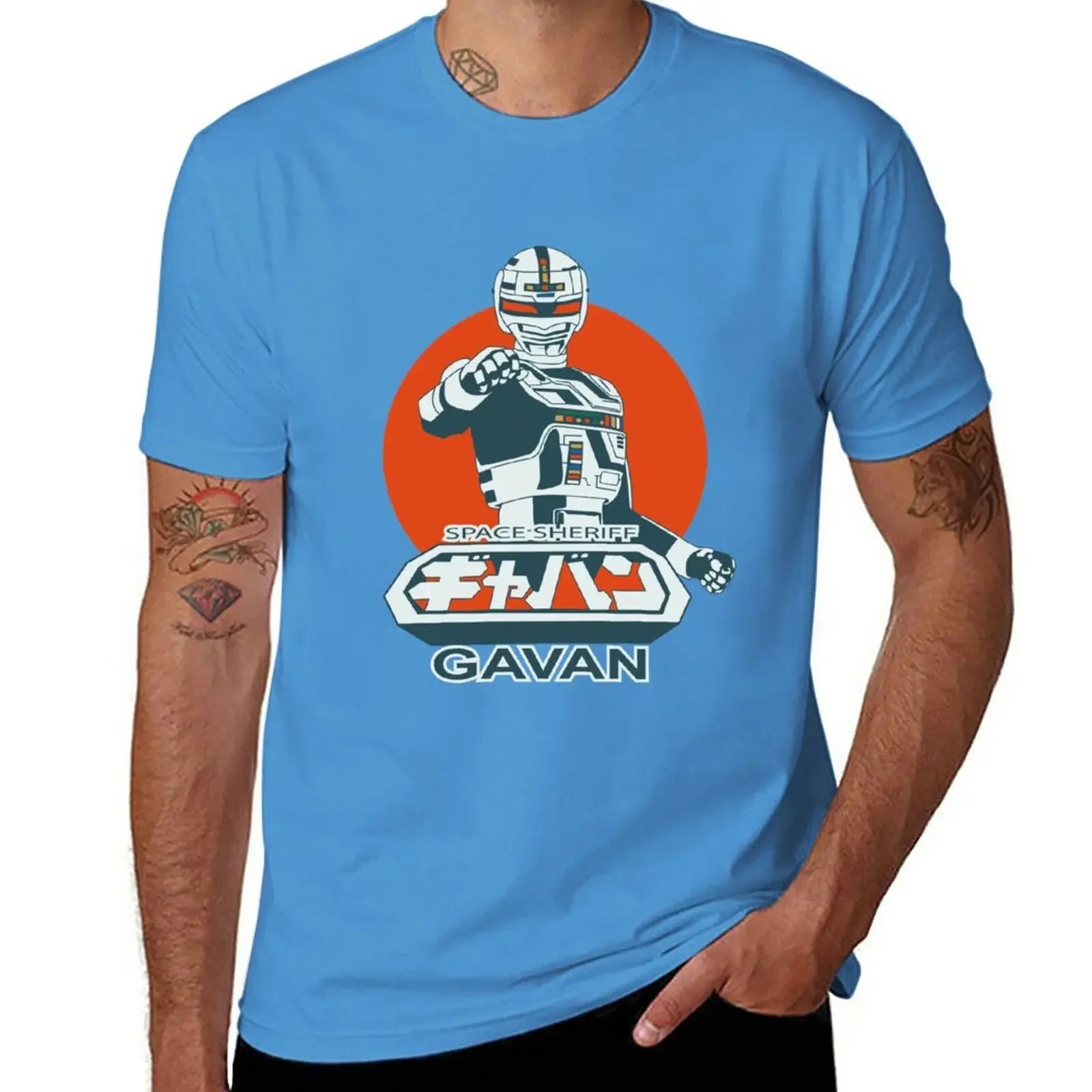 Space Sheriff Gavan — Vintage Tokusatsu Oversized Graphic Tee - Neon Districts