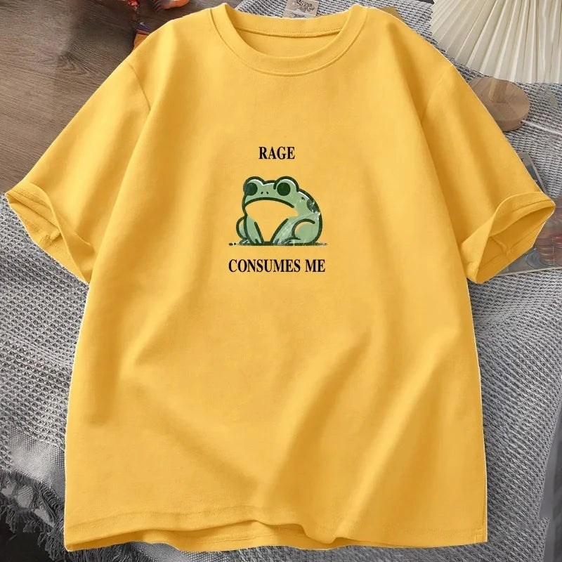 "Rage Consumes Me" — Silly Frog Vintage Graphic Tee - Neon Districts