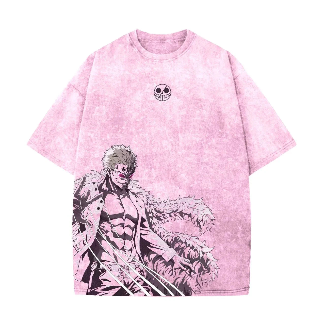 One Piece — Doflamingo Washed Harajuku Vintage Tee - Neon Districts