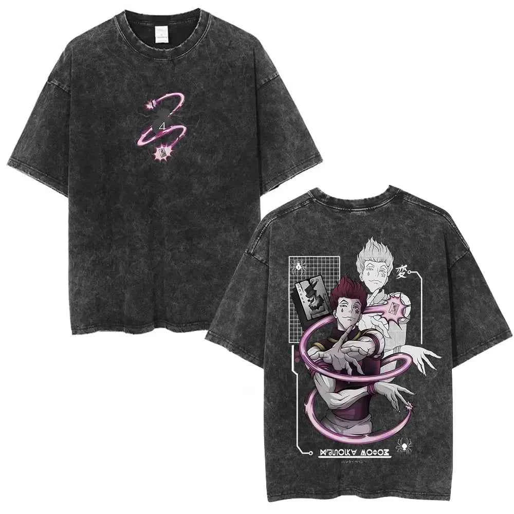Hunter x Hunter Phantom Troupe Tee – Hisoka Oversized Washed