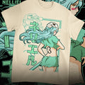 Bleach Nelliel Graphic Tee – Oversized Y2K Anime Cotton Shirt