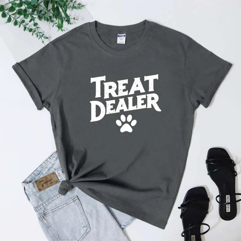 Treat Dealer Dog Mom Tee - Neon Districts