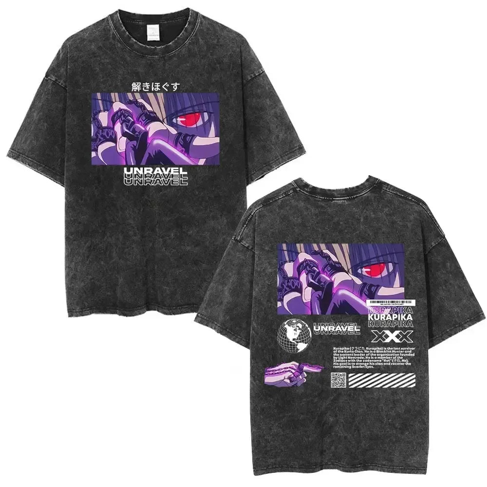 Hunter x Hunter Phantom Troupe Tee – Hisoka Oversized Washed