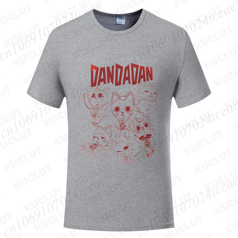 Dandadan Turbo Granny Cat Tee - Kawaii Anime Manga Shirt for Cat Lovers - Neon Districts