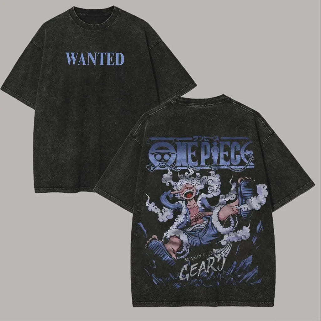 One Piece Vintage Washed Tee – Graphic Print Streetwear