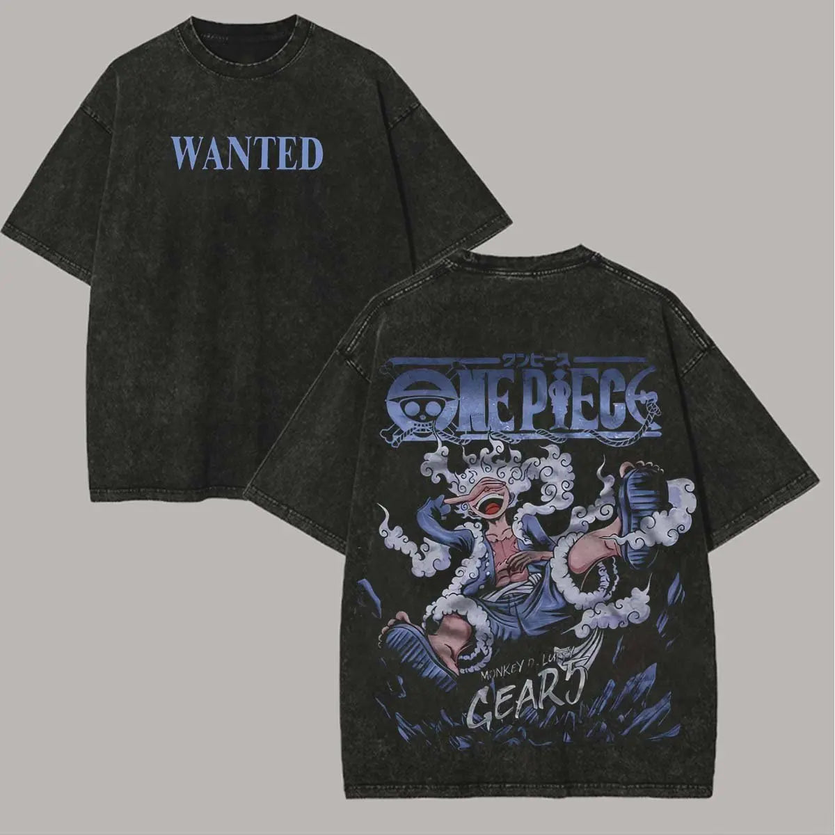 One Piece Vintage Washed Tee – Graphic Print Streetwear