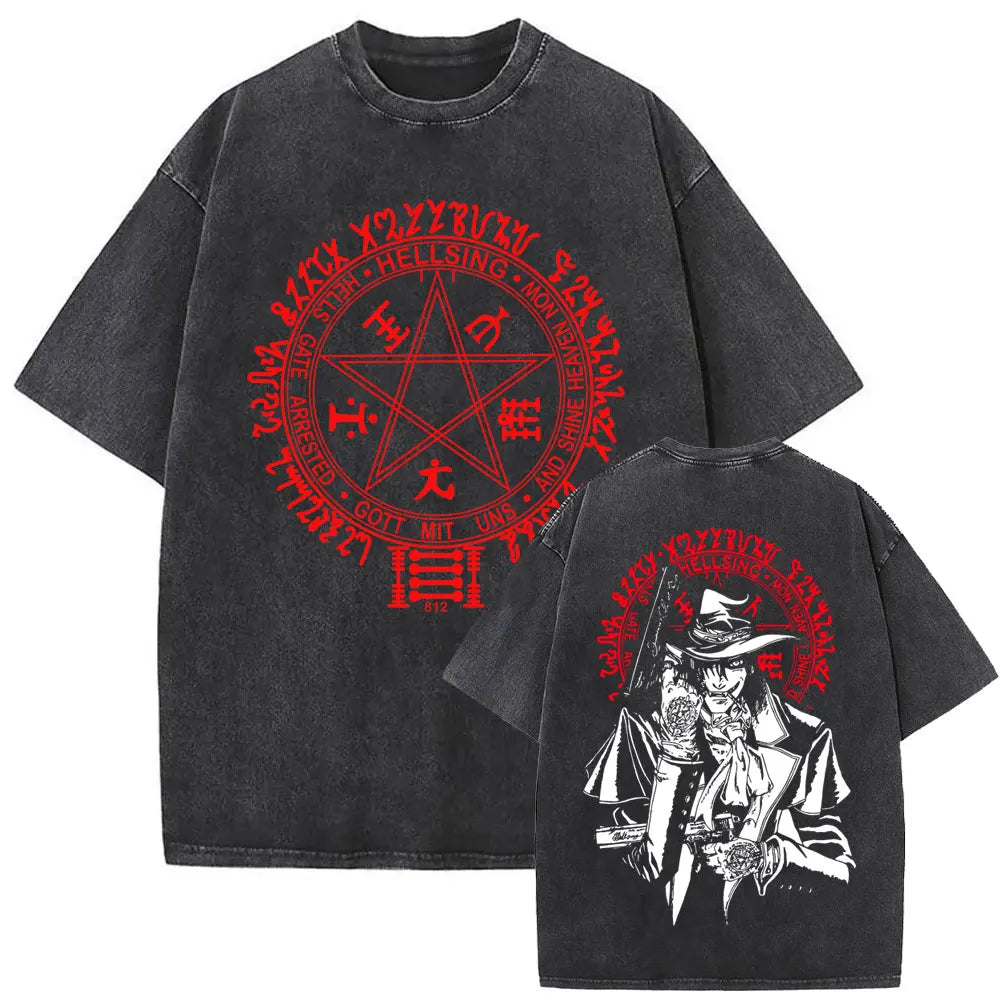 Hellsing Alucard Vintage Tee – Double-Sided 90s Oversized Shirt