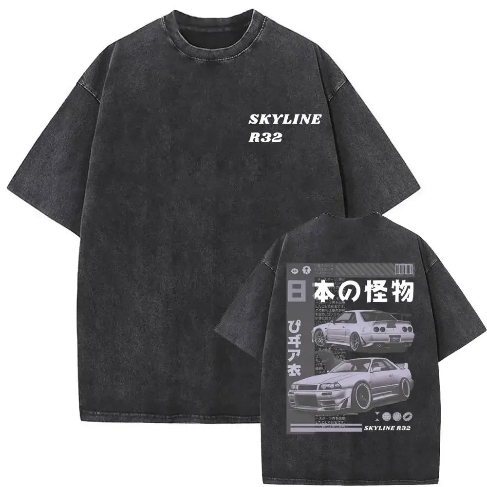 Initial D — AE86 Drift Washed Oversized Tee