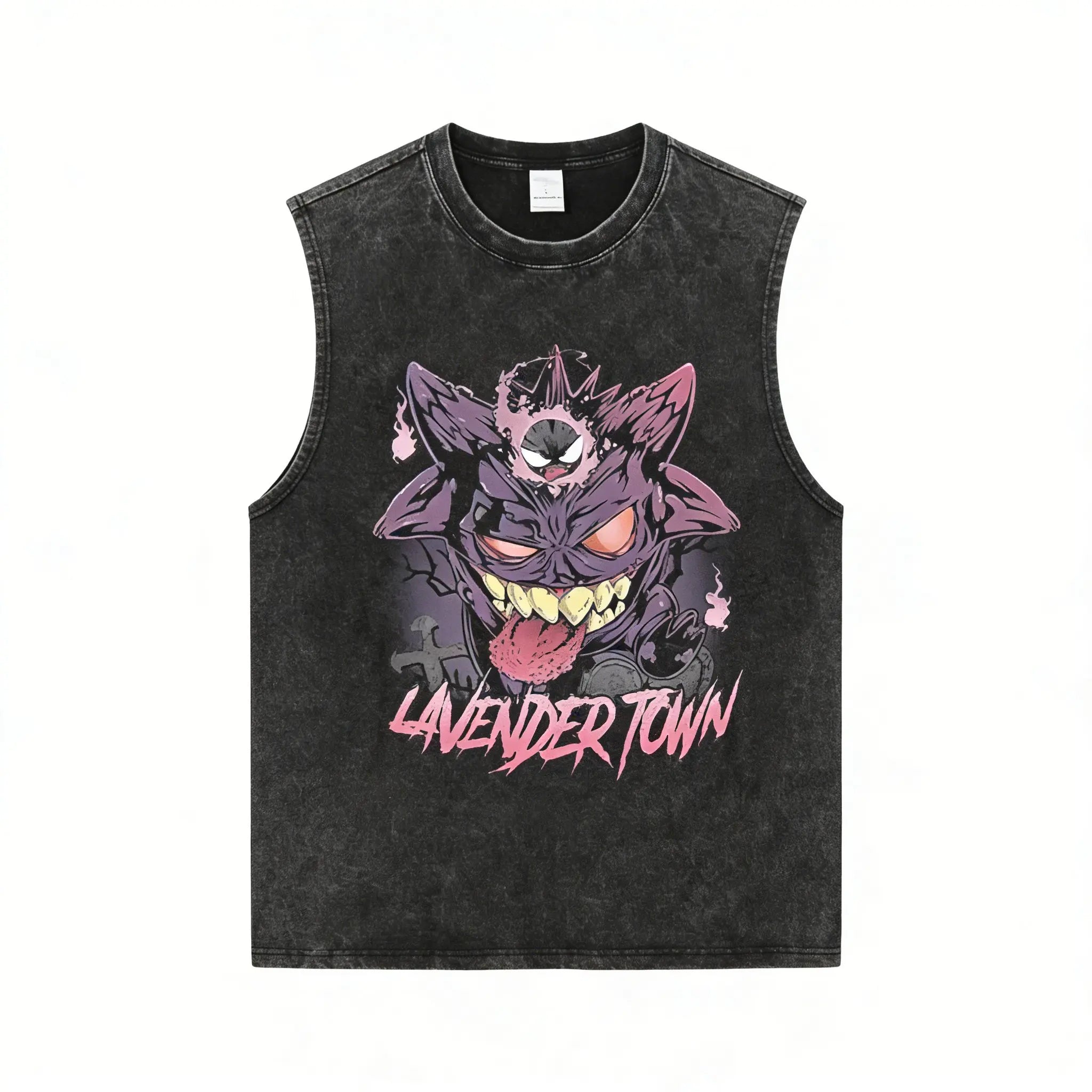 Pokémon — Y2K Washed Gym Tank Top - Neon Districts