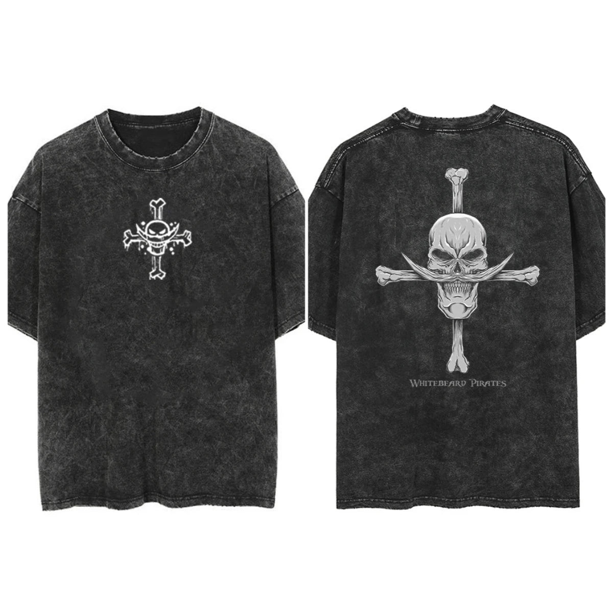 One Piece — Whitebeard Pirates Double-Sided Graphic Tee - Neon Districts