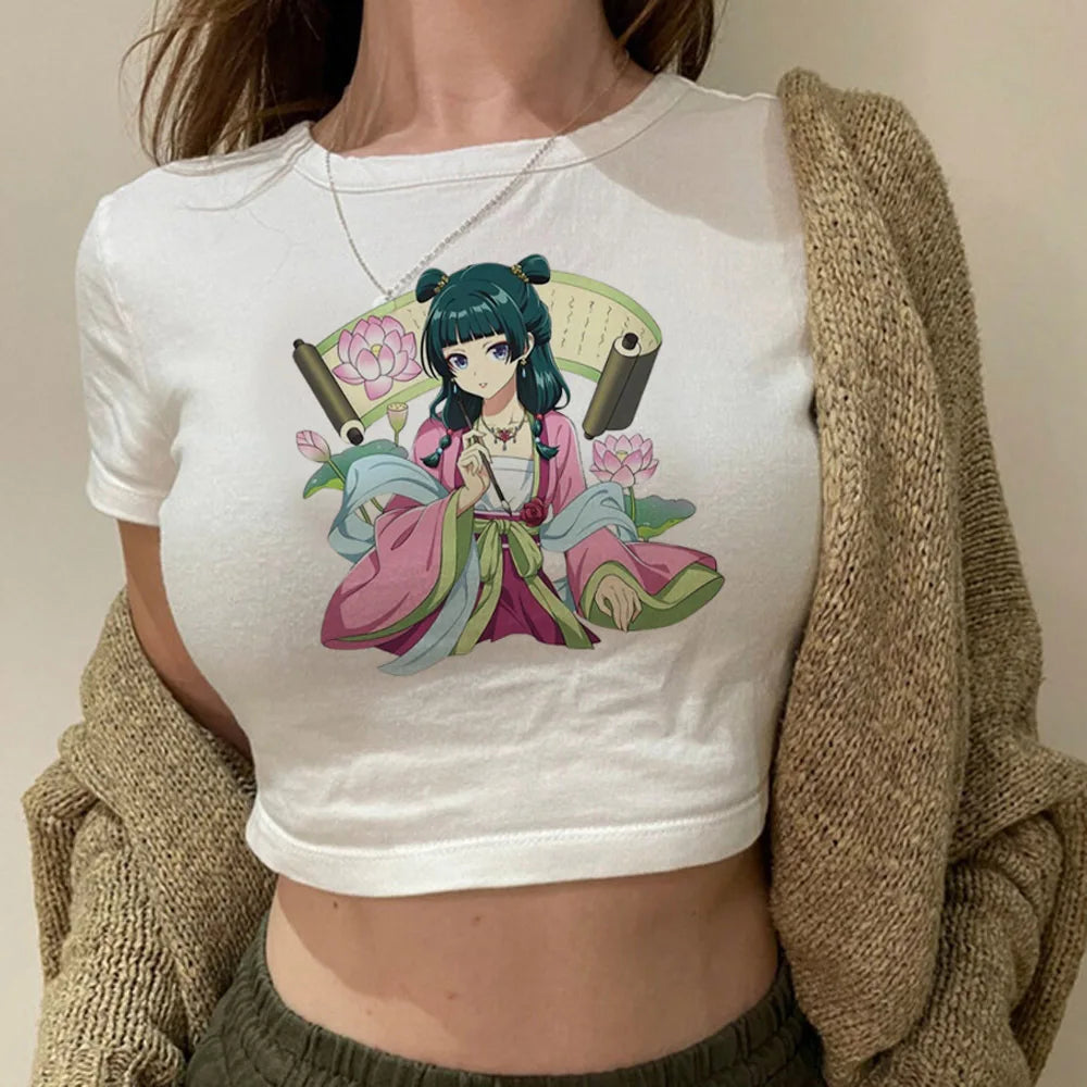 Apothecary Diaries Maomao Y2K Crop Top – Babydoll Harajuku Tee