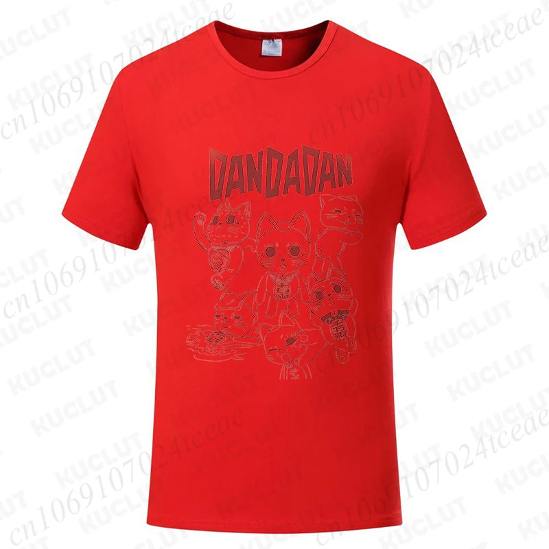 Dandadan Turbo Granny Cat Tee - Kawaii Anime Manga Shirt for Cat Lovers - Neon Districts