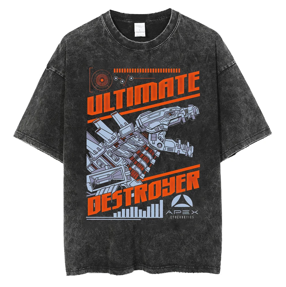 Godzilla T-Shirt Washed - Color black6