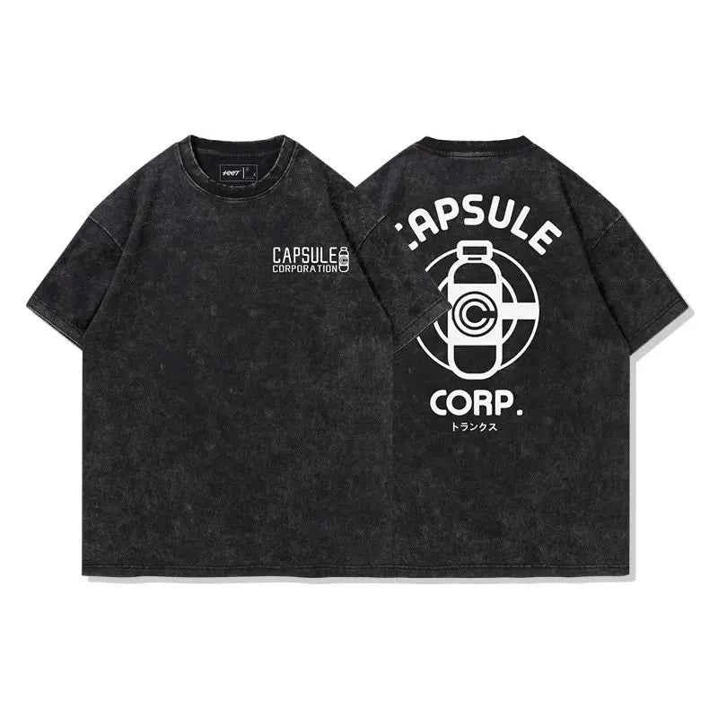 Dragon Ball Vintage Washed Tee – Anime Y2K Streetwear