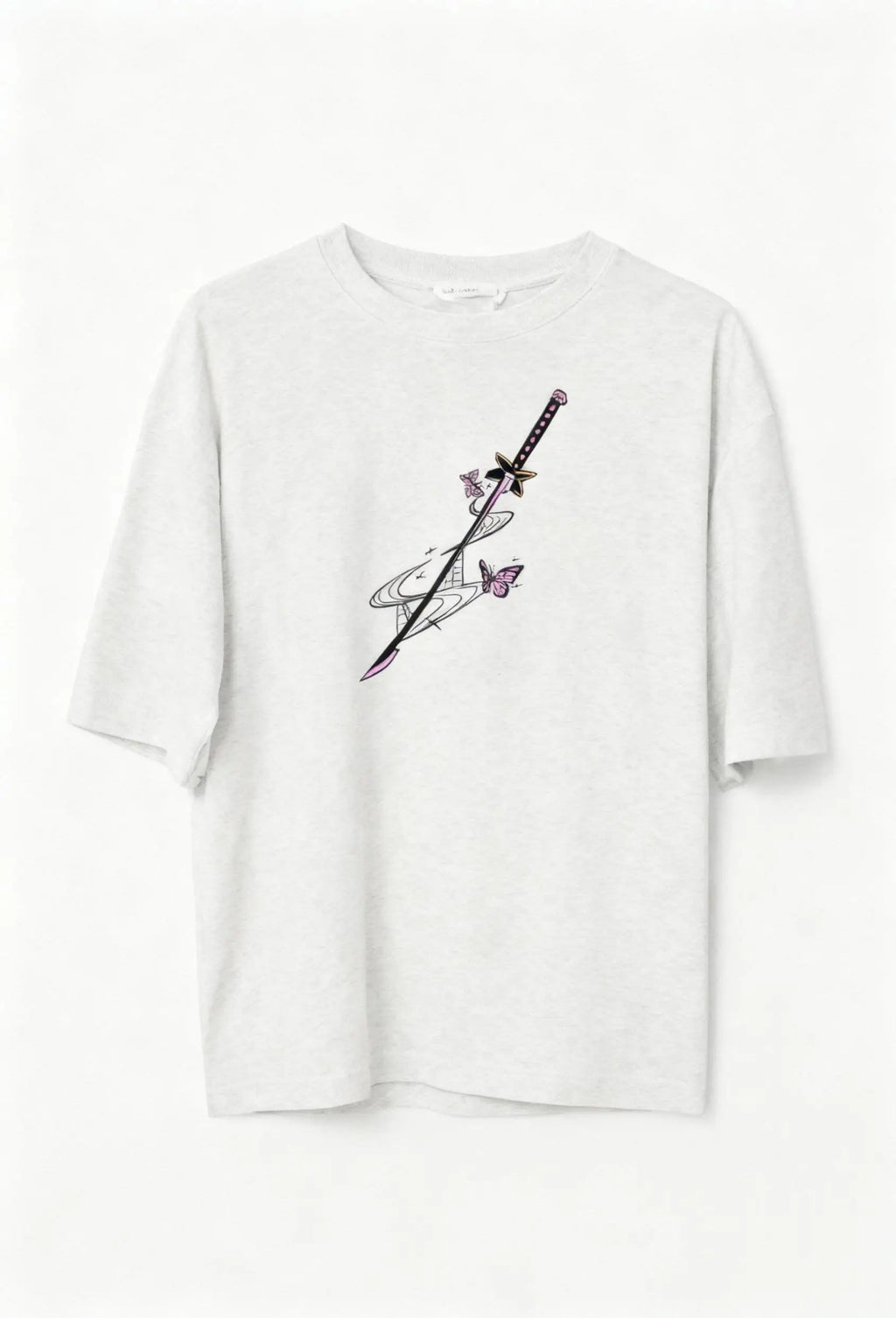 Demon Slayer Shinobu Kocho Graphic Tee – Oversized Anime Top